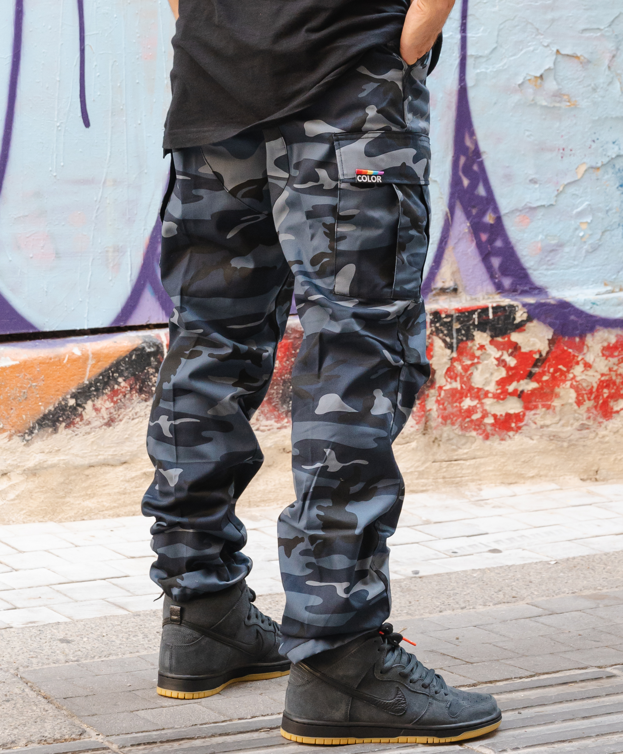COLOR I-5 CARGO PANTS SLATE CAMO | PANTS | Color Skates - Athens  Skateboardings Finest - colorskates.com
