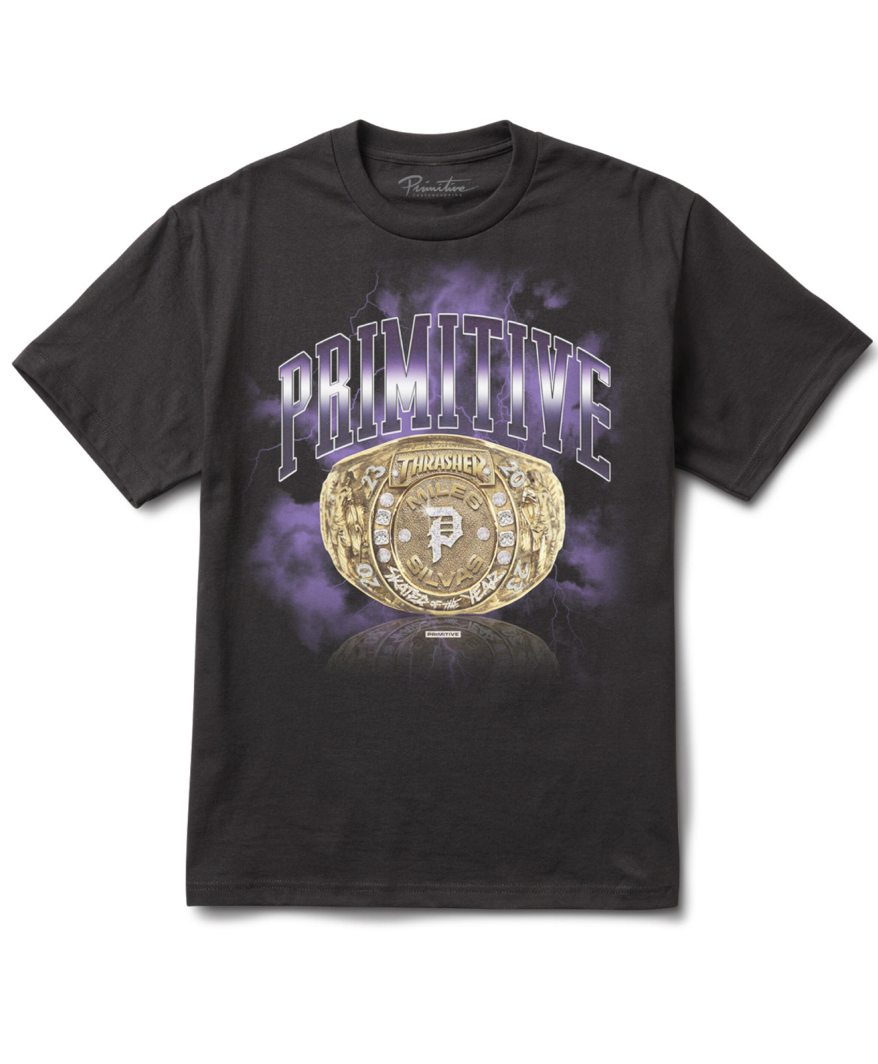 PRIMITIVE X THRASHER SILVAS SOTY HEAVYWEIGHT TEE BLACK | TSHIRTS | Color  Skates - Athens Skateboardings Finest - colorskates.com