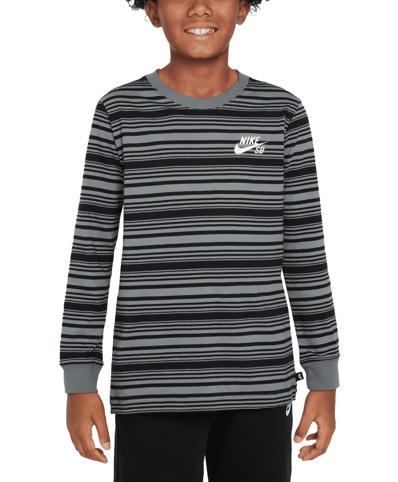 nike striped long sleeve shirt