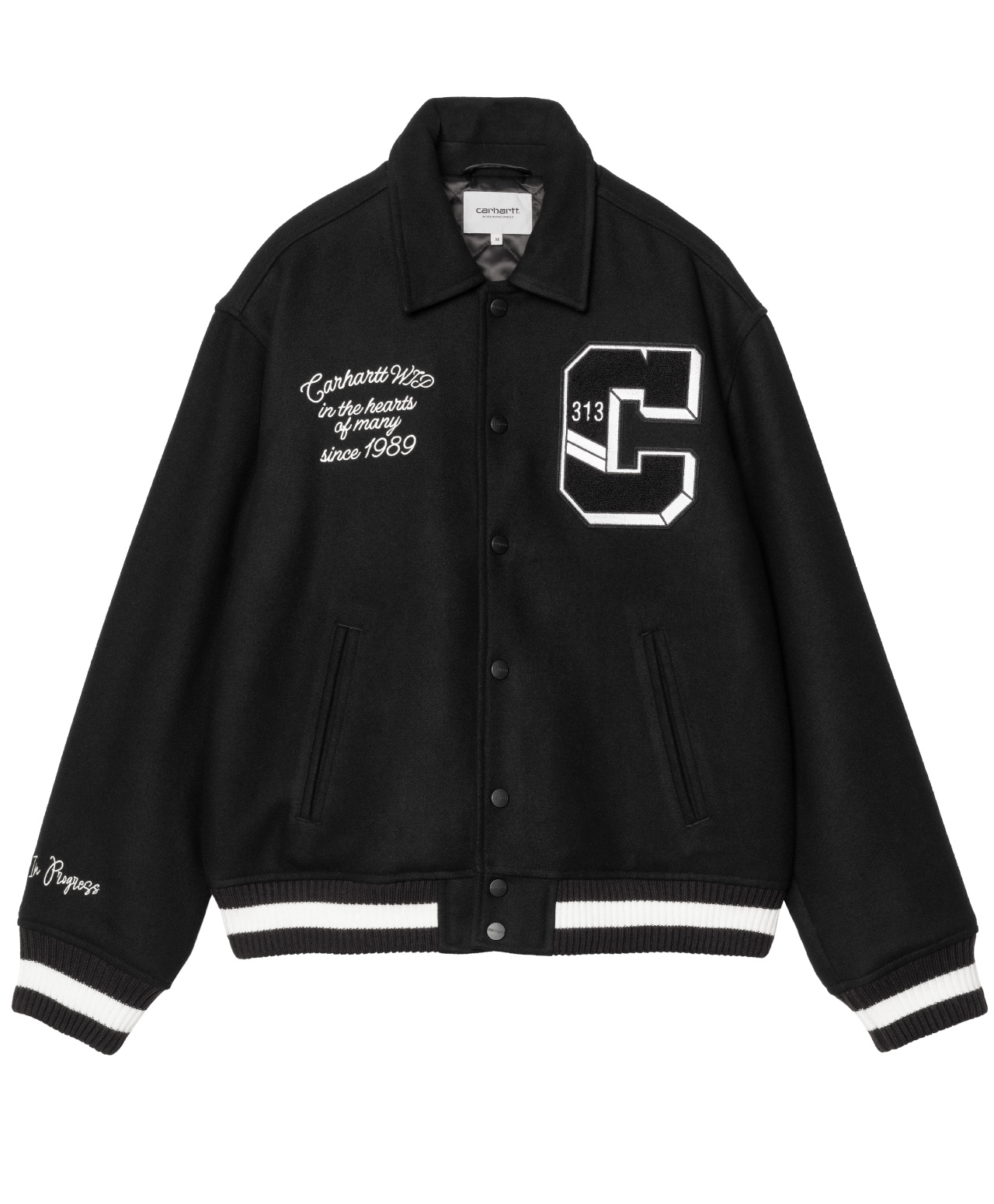 CARHARTT WIP WORLD CLASS VARSITY JACKET BLACK - Sold out | JACKETS