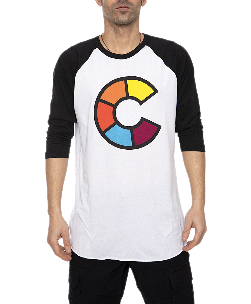 OG COLOR EMBLEM RAGLAN WHITE/BLACK
