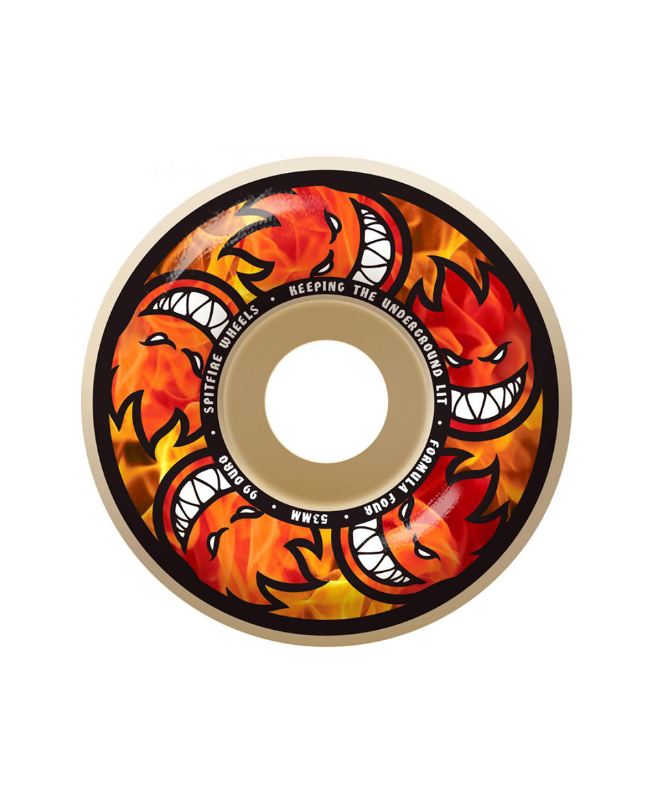 SPITFIRE FORMULA FOUR 99DU 53mm WHEELS HELLFIRE MULTIBALLS
