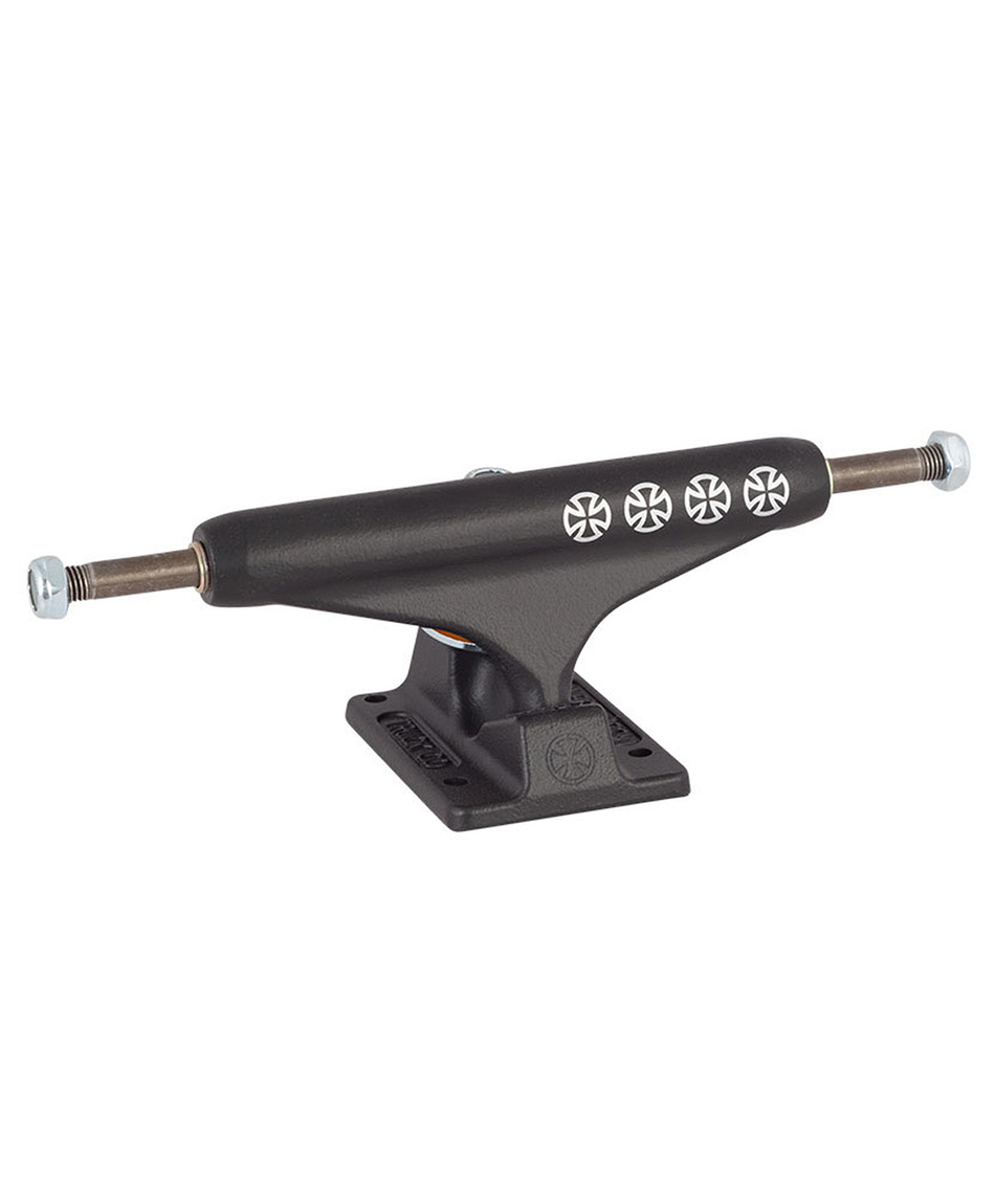 INDEPENDENT 144 STAGE 11 FLAT BLACK 4 CROSS TRUCKS