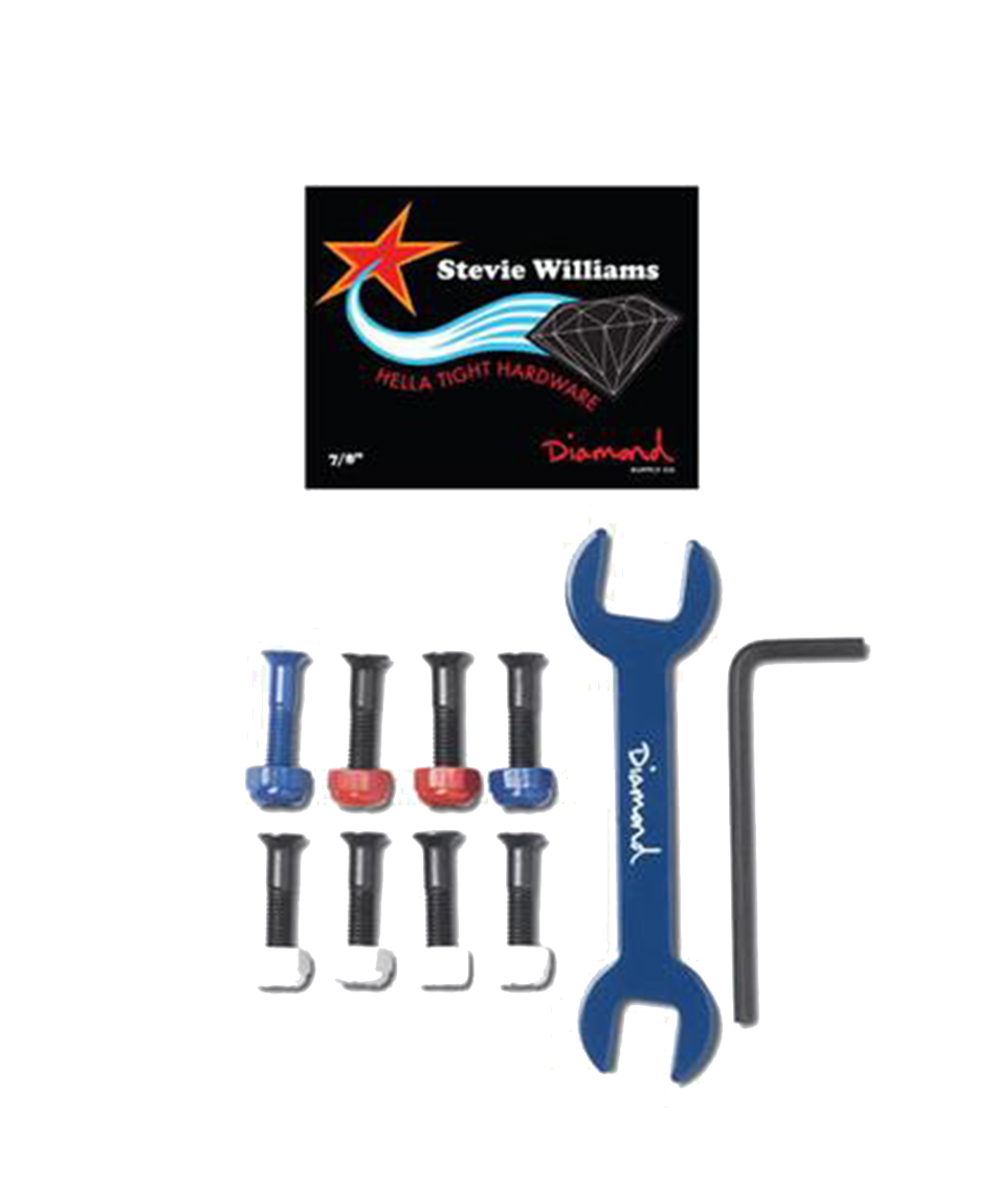 DIAMOND STEVIE WILLIAMS PRO HARDWARE ALLEN BOLTS 7/8 BLUE