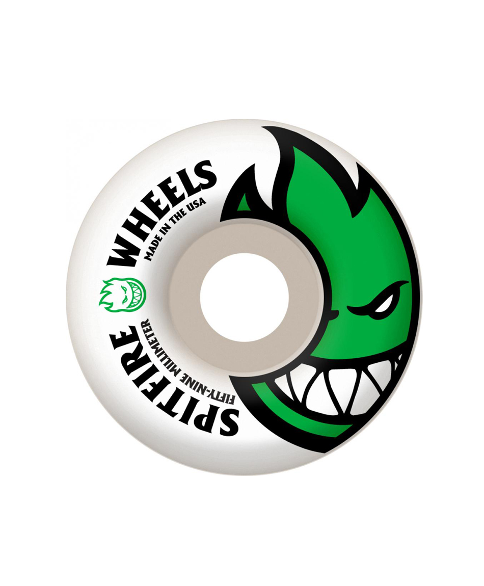SPITFIRE BIGHEAD WHEELS 59mm WHITE/GREEN