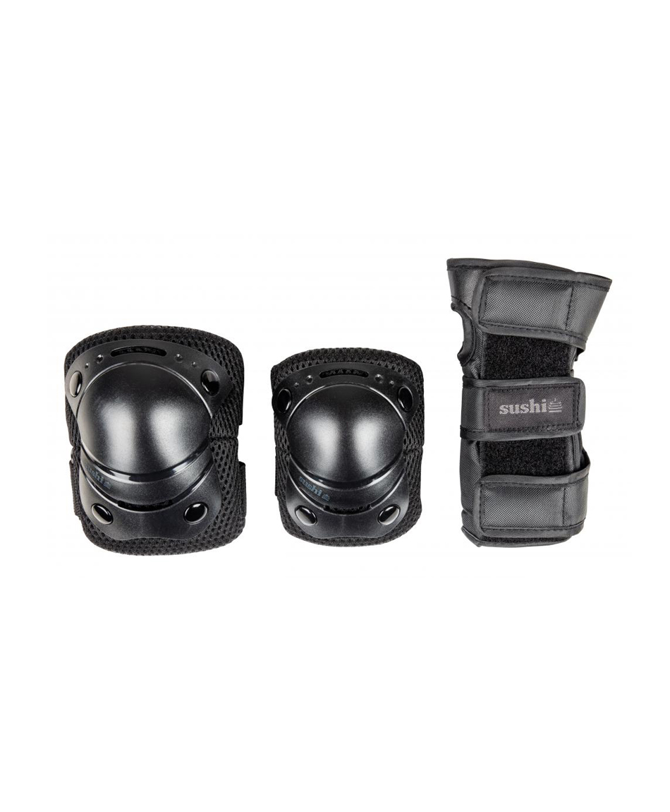SUSHI 3-PACK YOUTH PADSET 3-6 YEARS BLACK