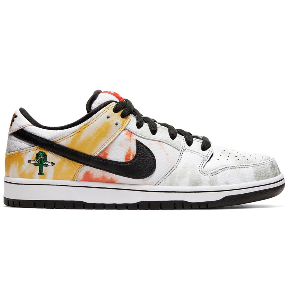 NIKE SB DUNK LOW PRO RAYGUN WHITE/BLACK-ORANGE FLASH DEL SOL