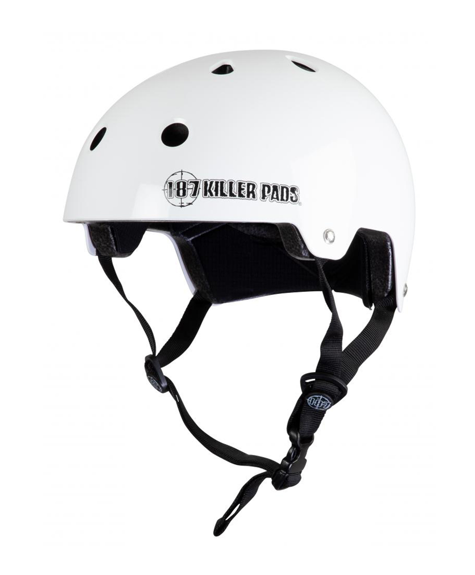 187 KILLER PADS CERTIFIED HELMET GLOSS WHITE