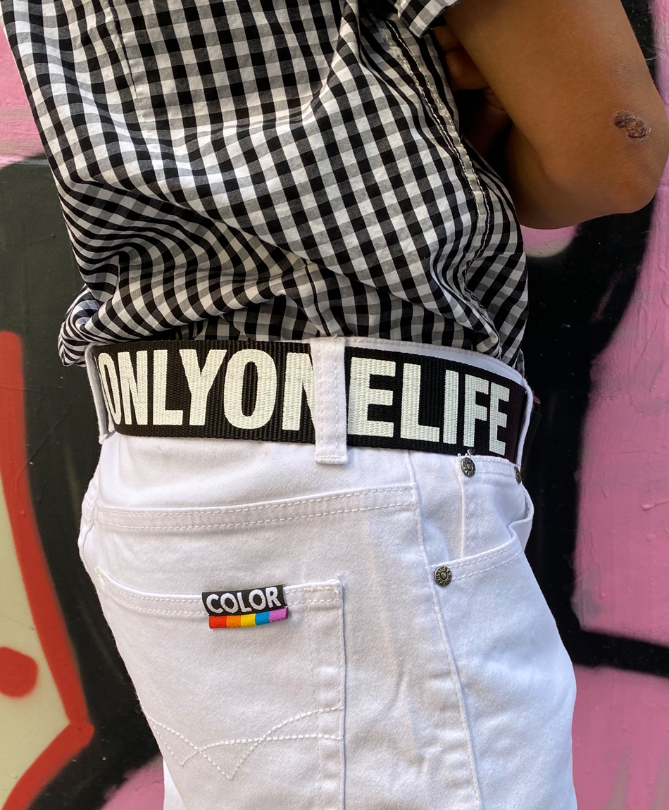 COLOR ONLYONELIFE ARMY BELT BLACK