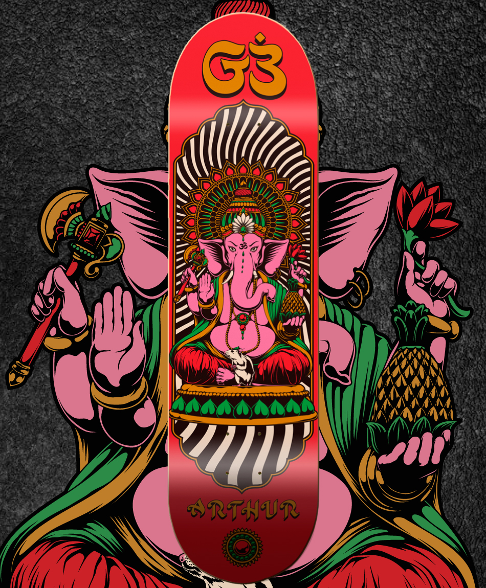 GOODBIE GANESHA DIVIRALS PRO SKATE DECK