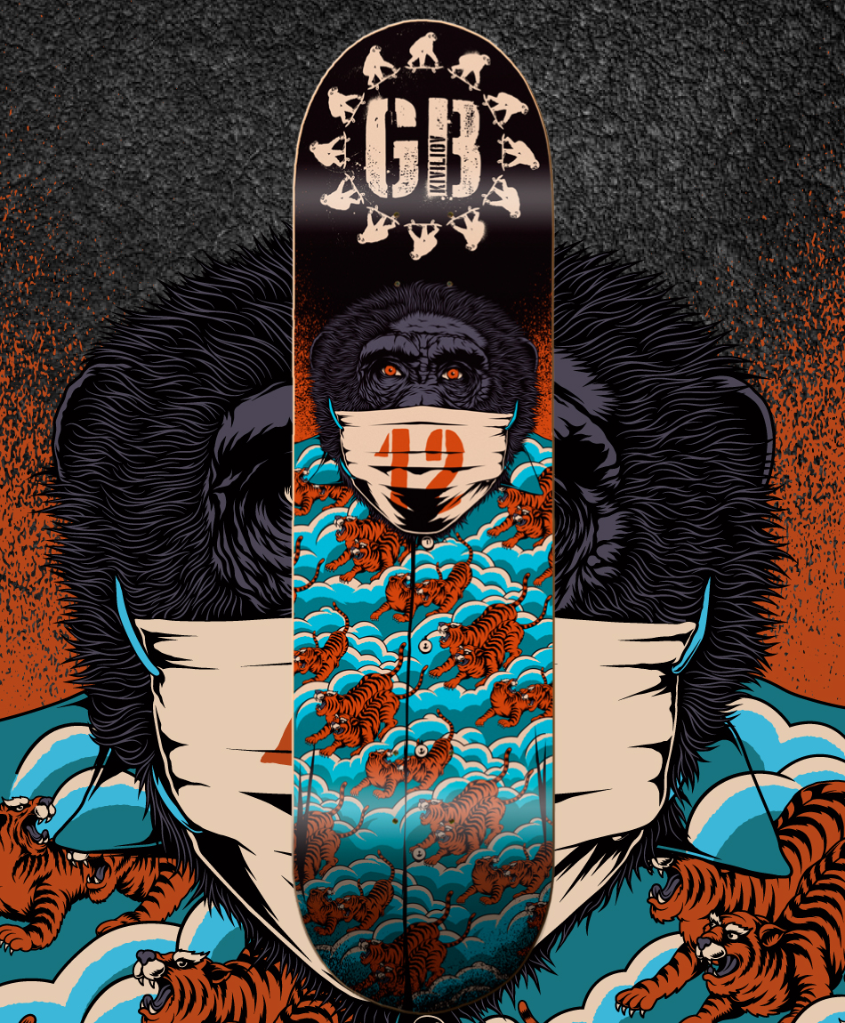 GOODBIE 12 VIRAL YEARS PRO SKATE DECK