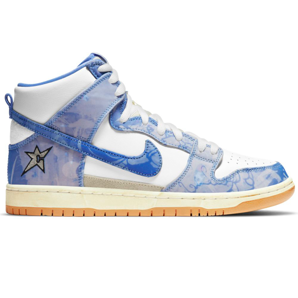 NIKE SB X CARPET COMPANY DUNK HIGH PREMIUM WHITE/ROYAL PULSE-DARK SULFUR