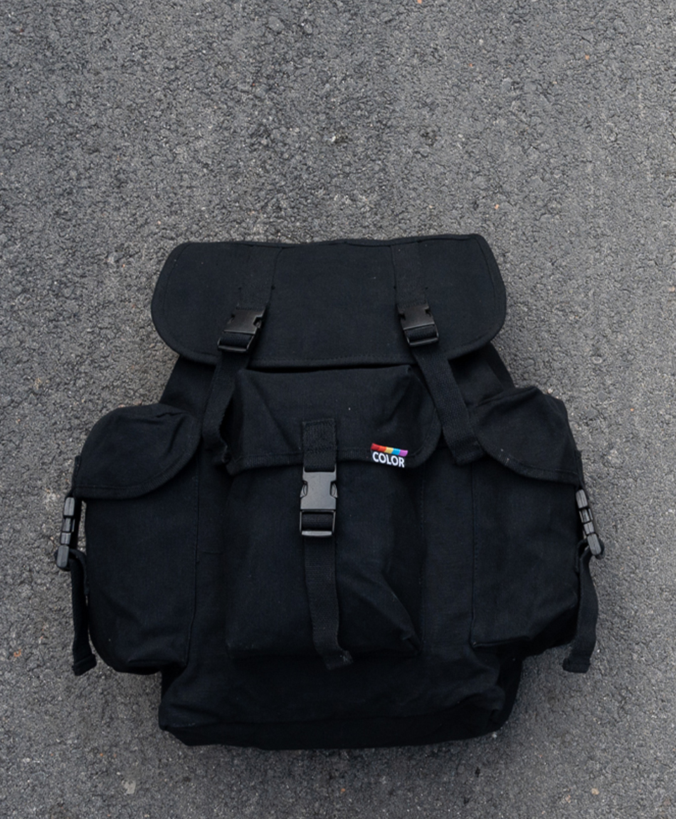 COLOR LIFESAVER 5-POCKET BACKPACK BLACK