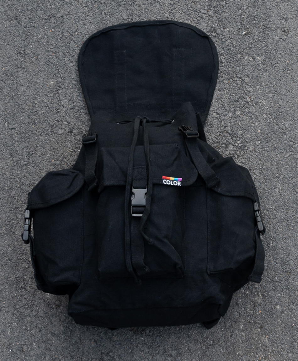 COLOR LIFESAVER 5-POCKET BACKPACK BLACK