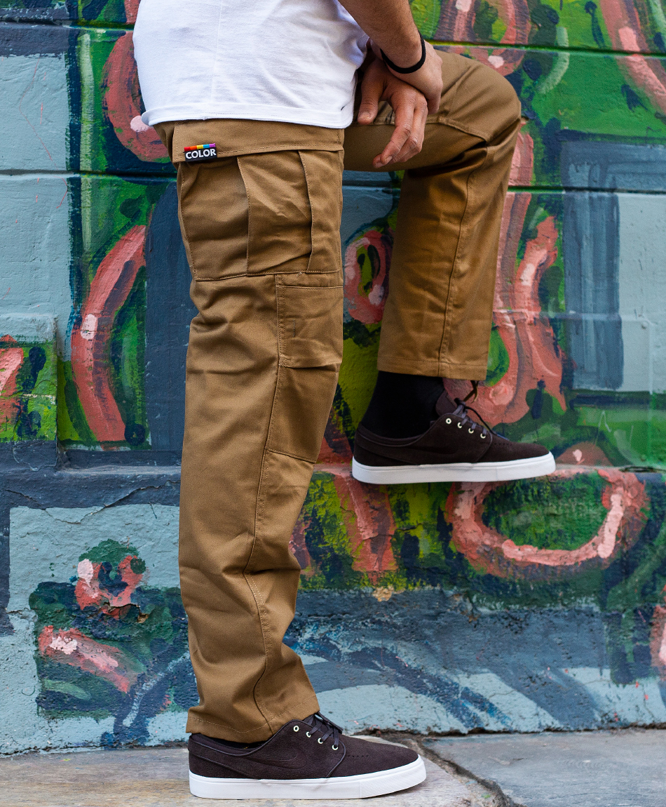 COLOR I-5 CARGO PANTS CARAMEL