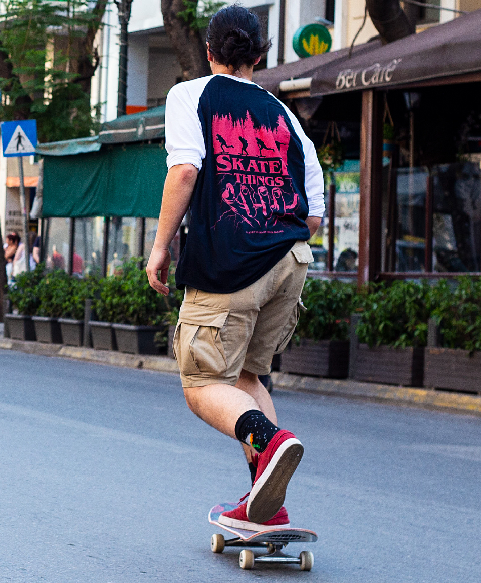 COLOR ELEVEN YEARS ANNIVERSARY RAGLAN WHITE/BLACK
