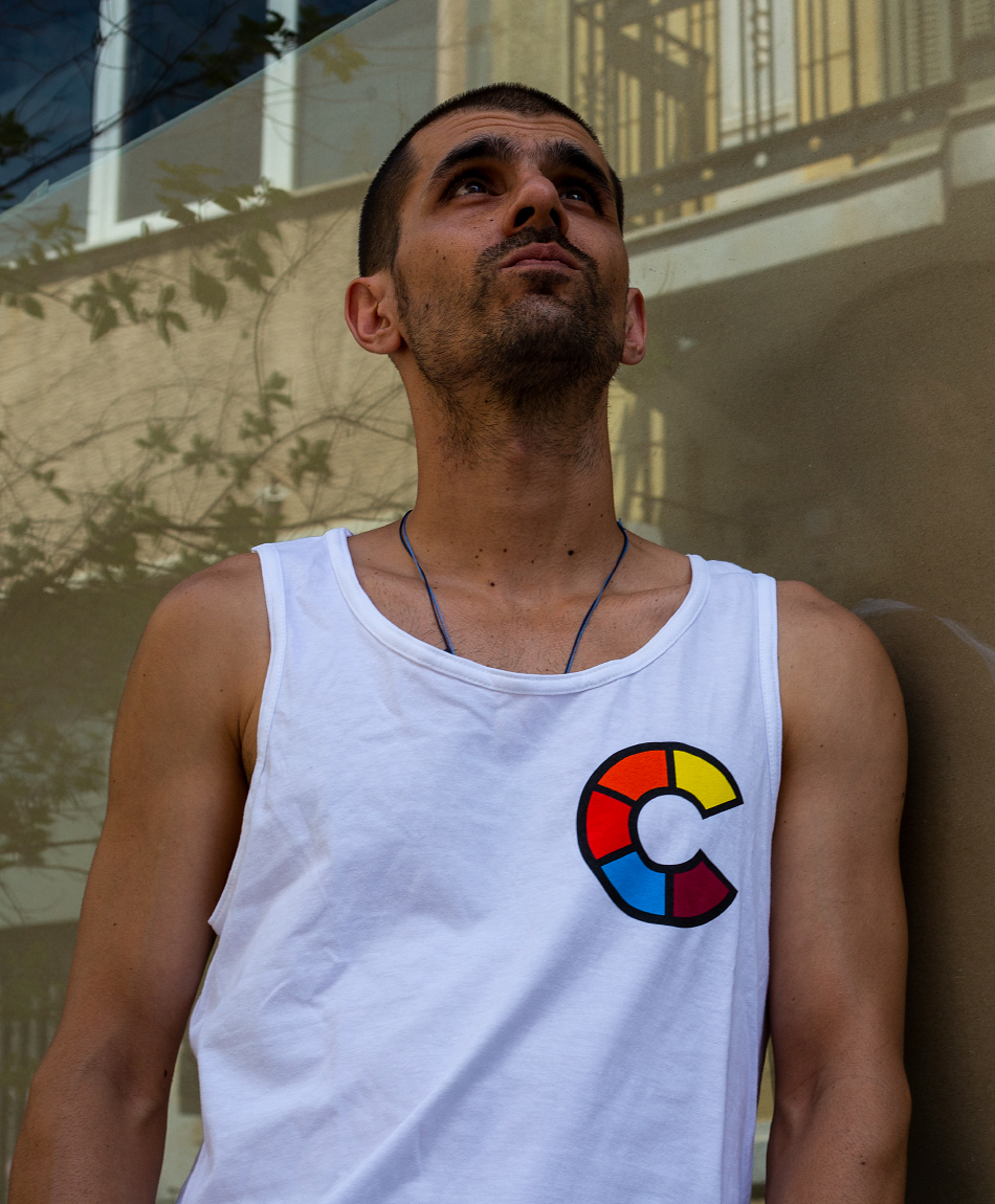 OG COLOR CHEST TANK WHITE