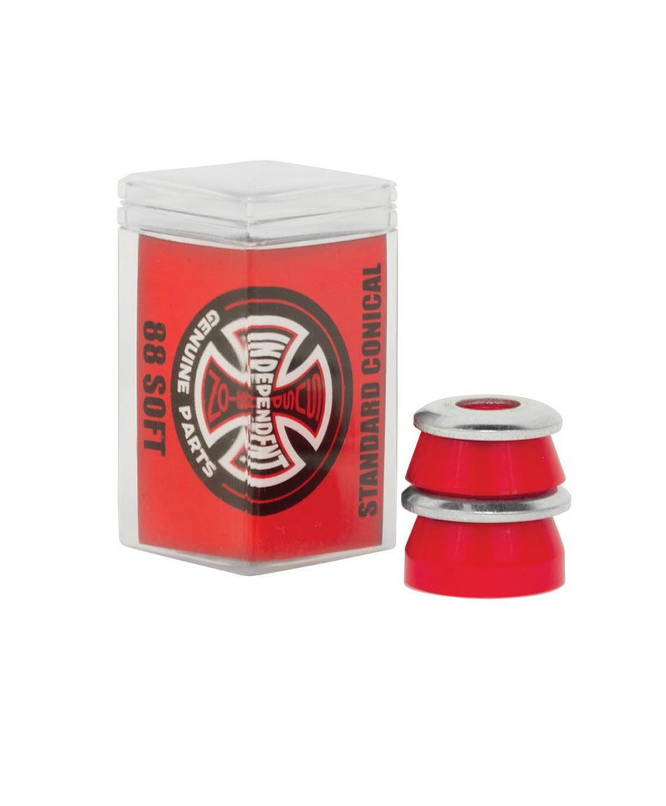 INDEPENDENT BUSHINGS POP 4 STANDARD CONICAL SOFT 88A RED