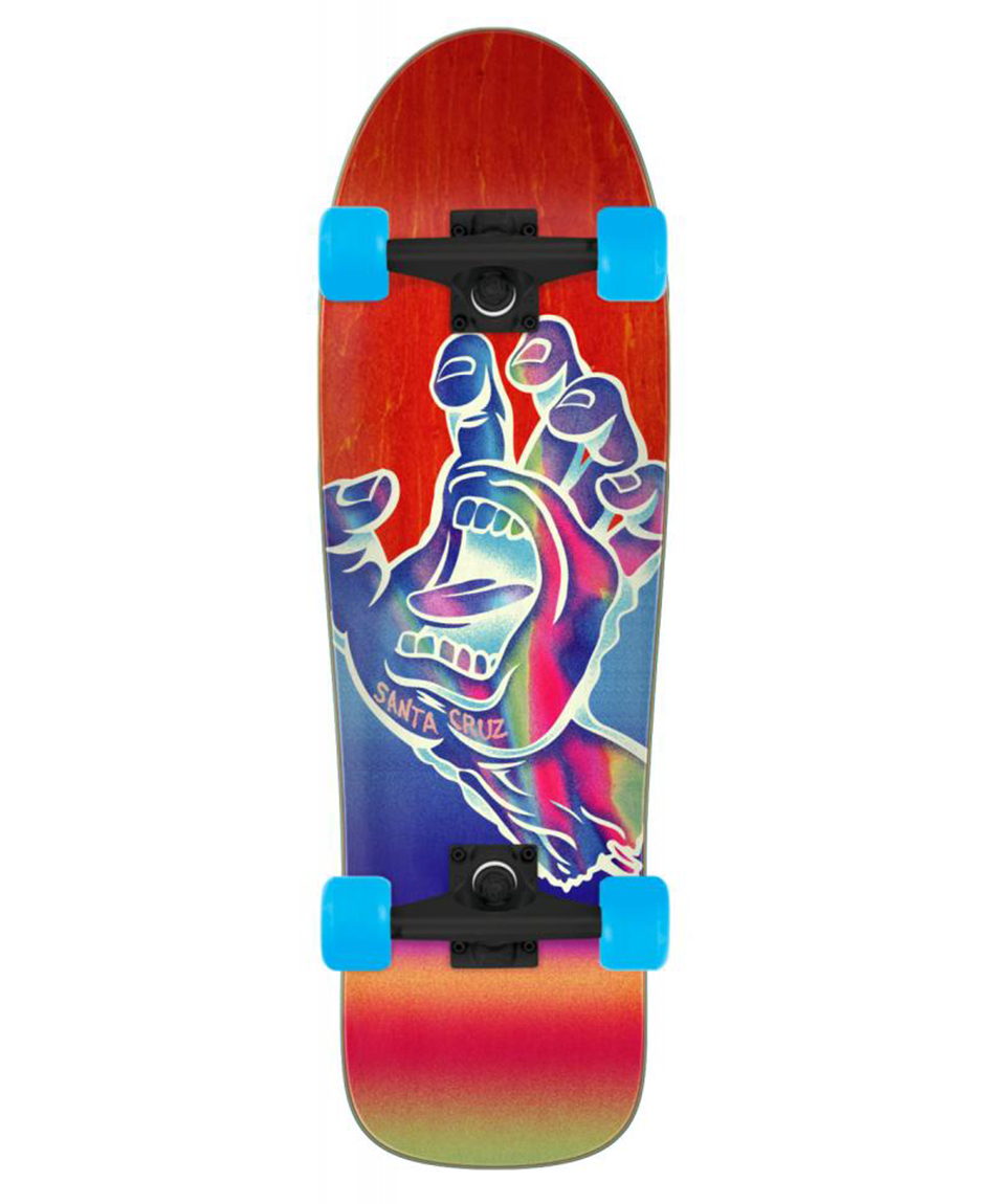 SANTA CRUZ IRIDESCENT HAND SHAPED COMPLETE CRUZER
