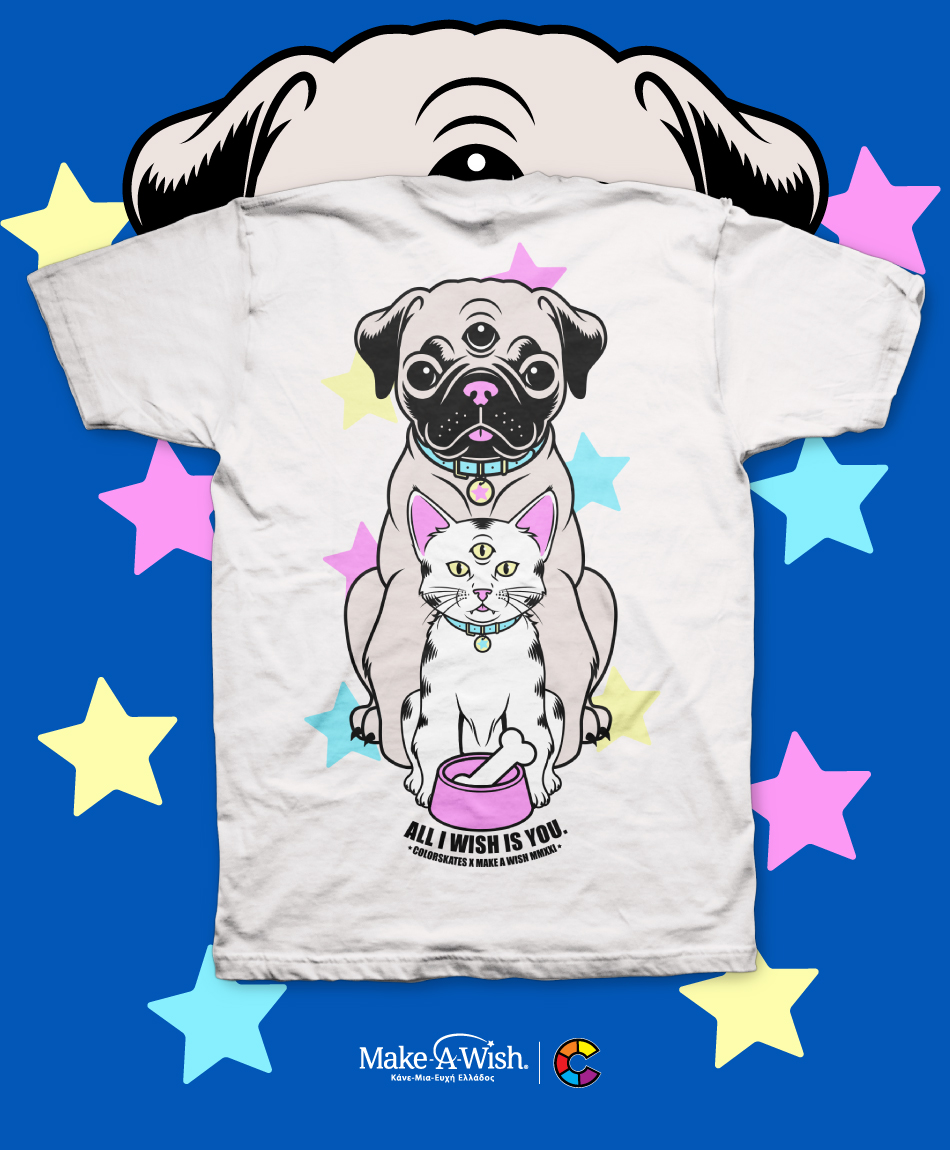 COLOR X MAKE A WISH FOUNDATION ALL I WISH IS YOU TEE WHITE