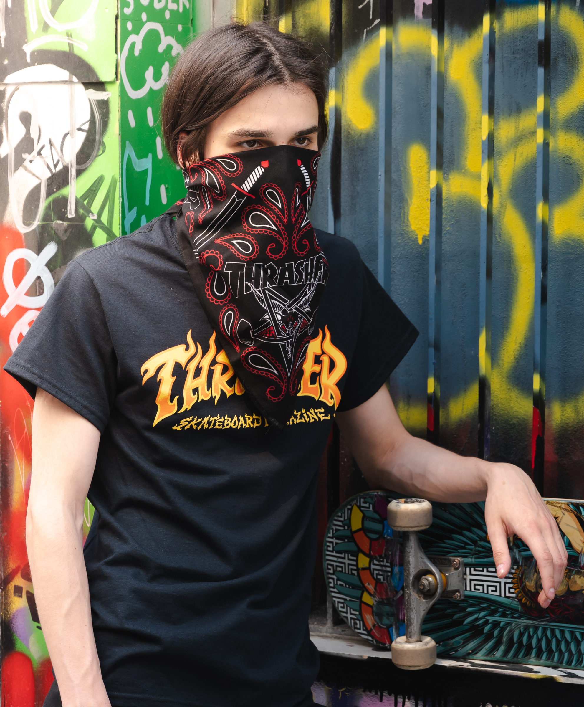 THRASHER SKATEGOAT BANDANA BLACK