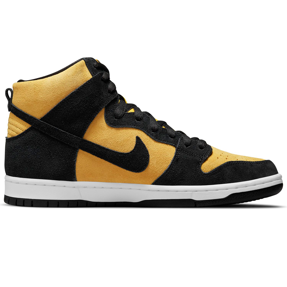 NIKE SB DUNK HIGH PRO REVERSE GOLDENROD BLACK/BLACK-VARSITY MAIZE-WHITE