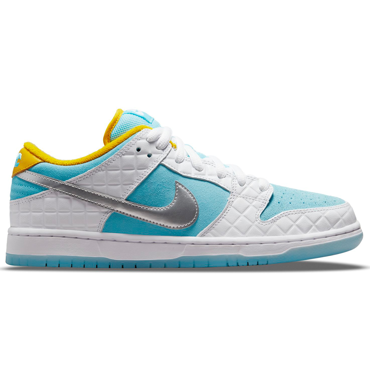 NIKE SB X FTC DUNK LOW PRO SENTO LAGOON PULSE/METALLIC SILVER