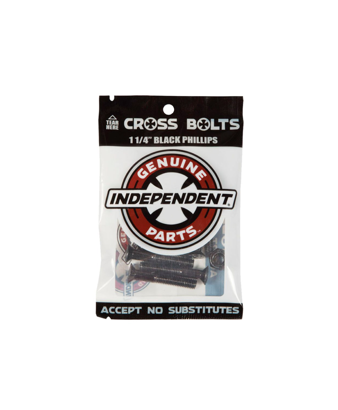 INDEPENDENT 1 1/4 PHILLIPS BOLTS BLACK