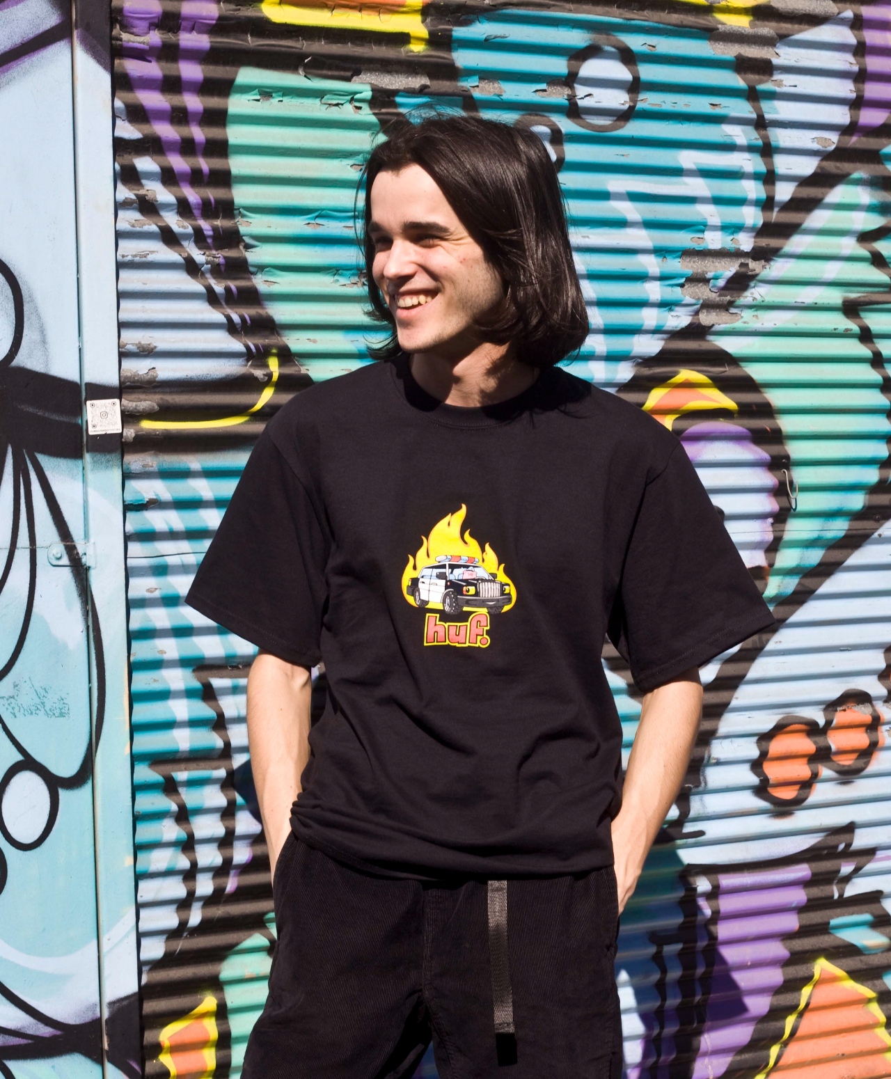 HUF ROASTED TEE BLACK - Sold out 