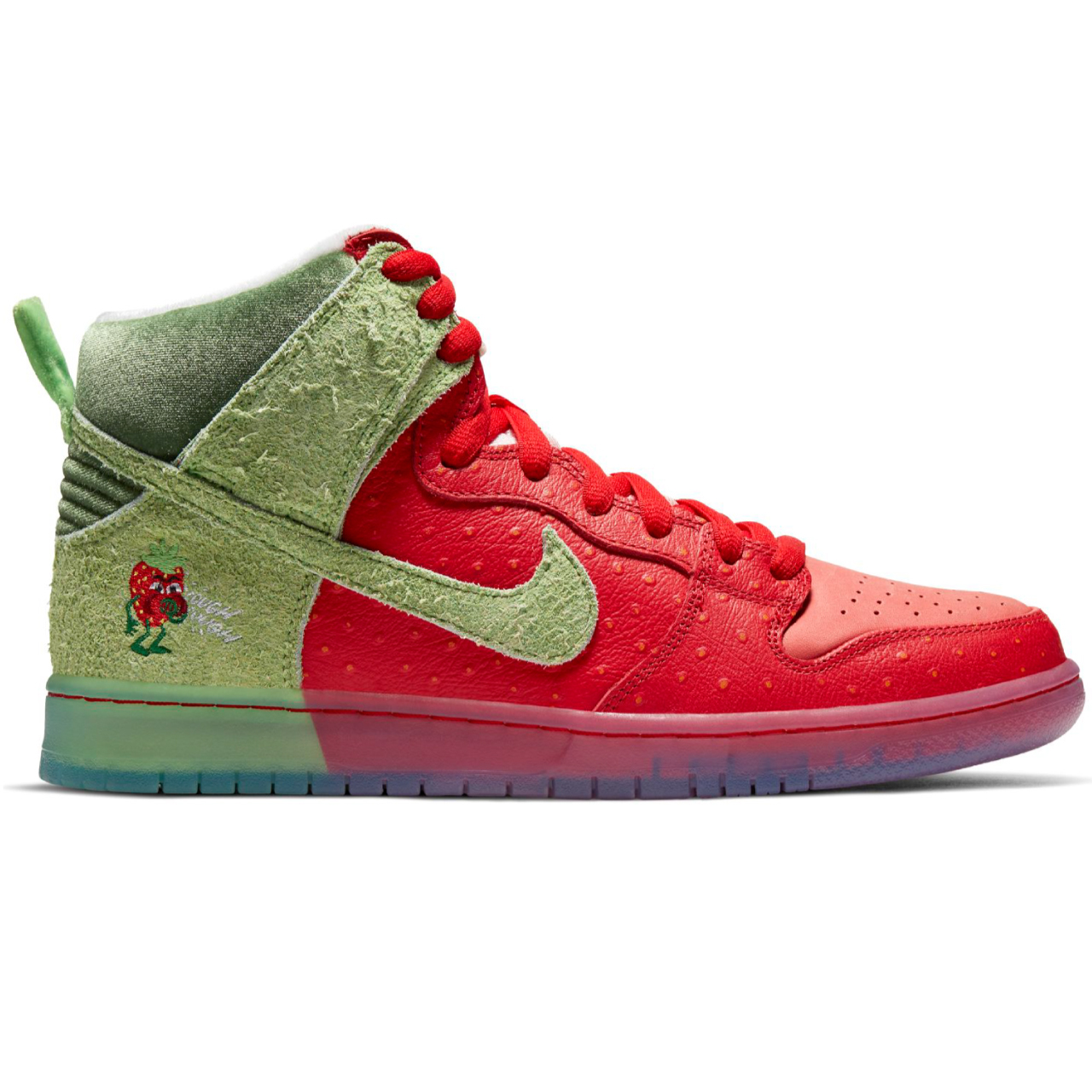NIKE SB DUNK HIGH PRO STRAWBERRY COUGH UNIVERSITY RED/SPINACH GREEN/MAGIC EMBER