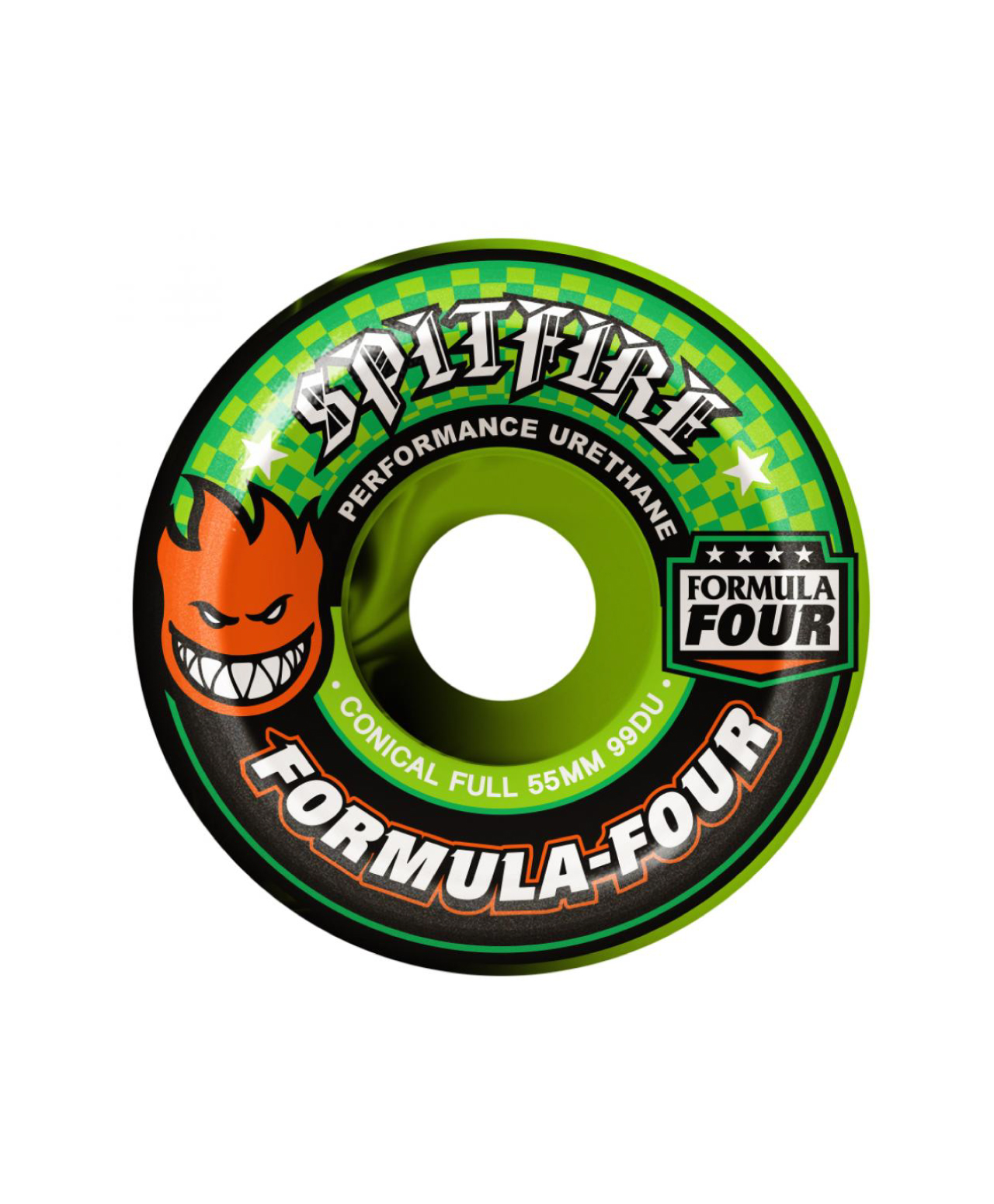 SPITFIRE FORMULA FOUR CONICAL FULL 99 55mm WHEELS GREEN