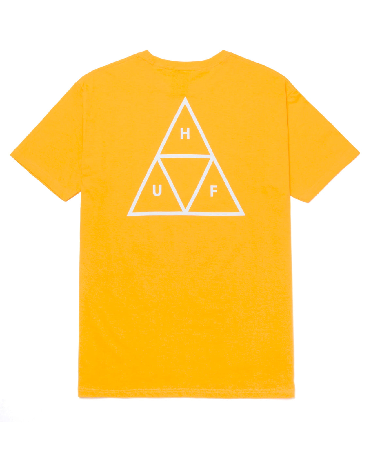 HUF ESSENTIALS TRIPLE TRIANGLE TEE LEMON YELLOW