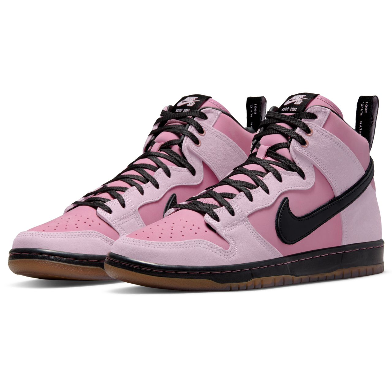 pink and black dunk high