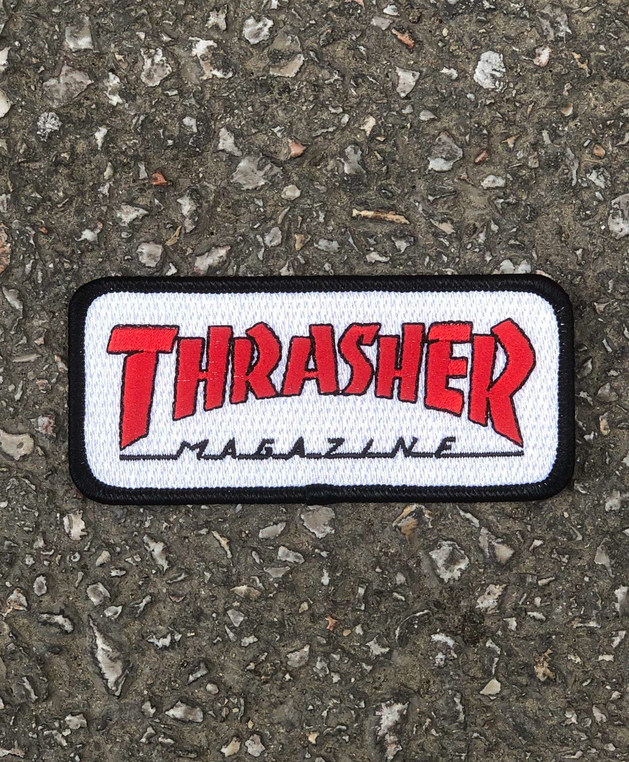 THRASHER OUTLINED PATCH WHITE