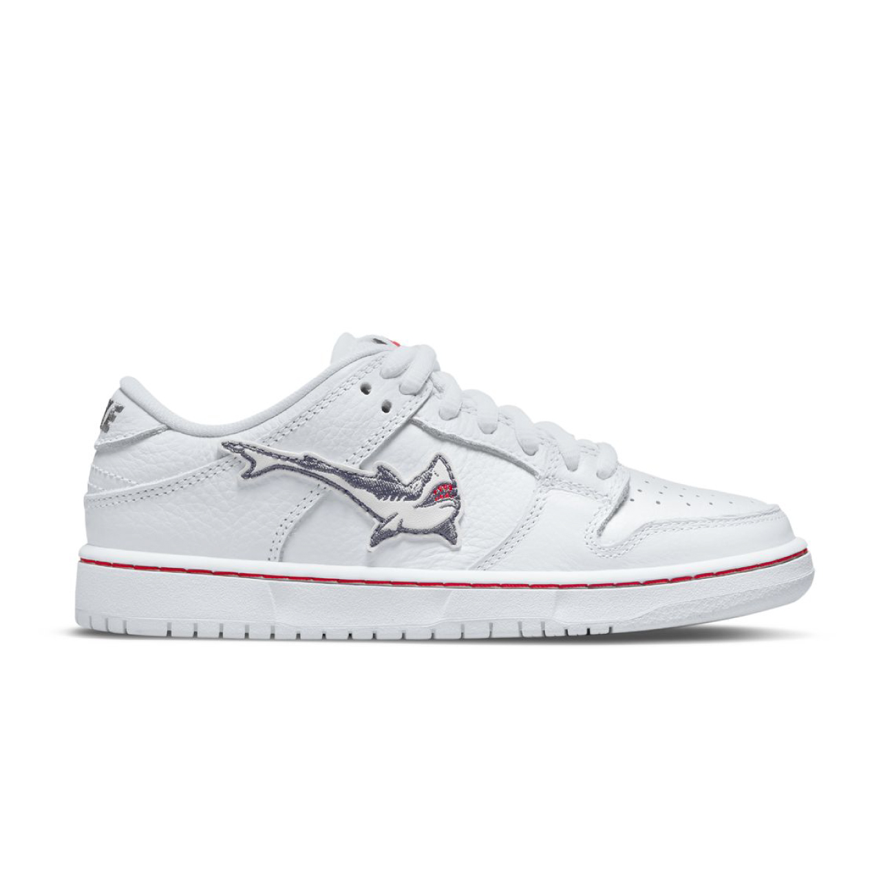 NIKE SB X OSKI DUNK LOW PRO (PS) GREAT WHITE SHARK WHITE/COOL GREY