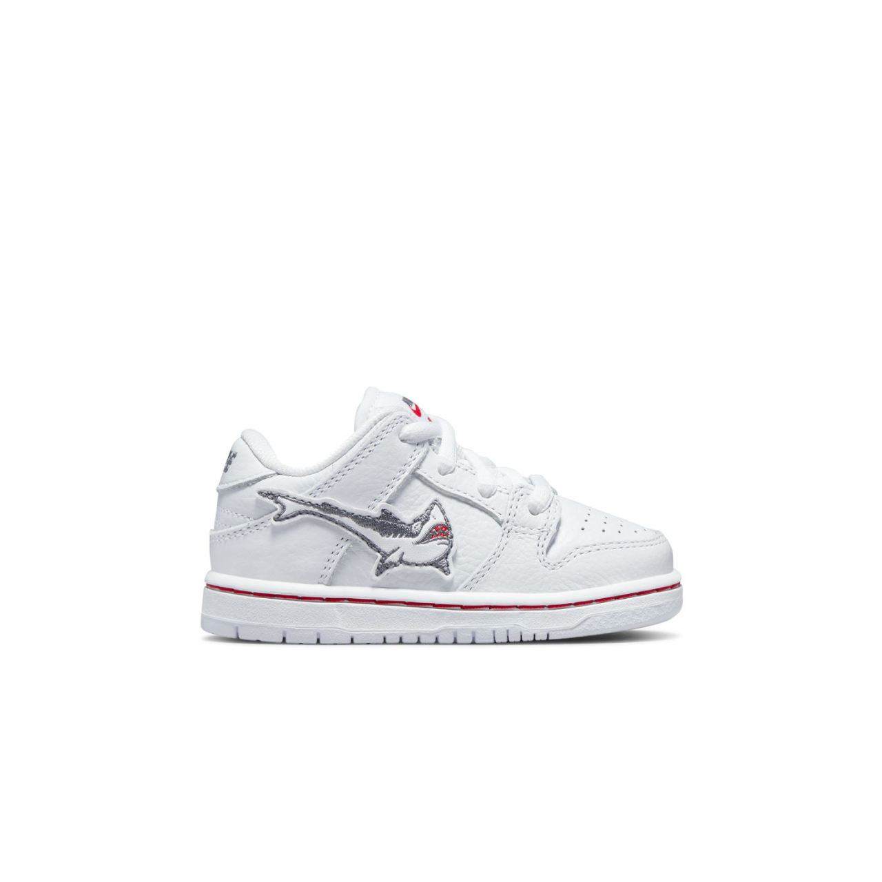 NIKE SB X OSKI DUNK LOW PRO (TD) GREAT WHITE SHARK WHITE/COOL GREY