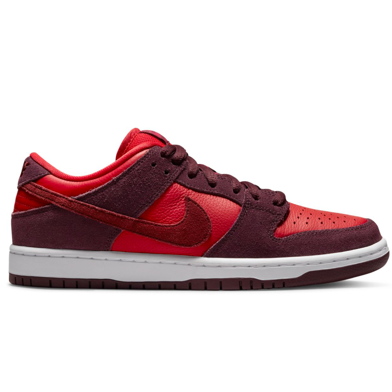 NIKE SB DUNK LOW PRO CHERRY BURGUNDY CRUSH/TEAM RED-UNIVERSITY RED