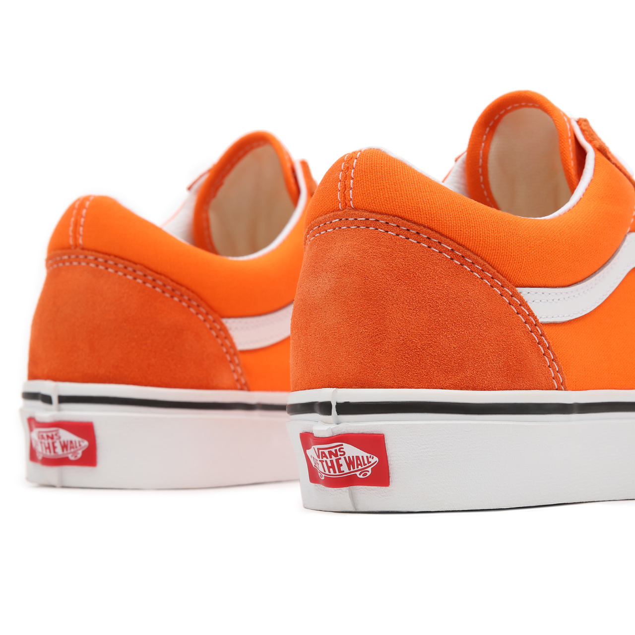 Orange online shoes vans