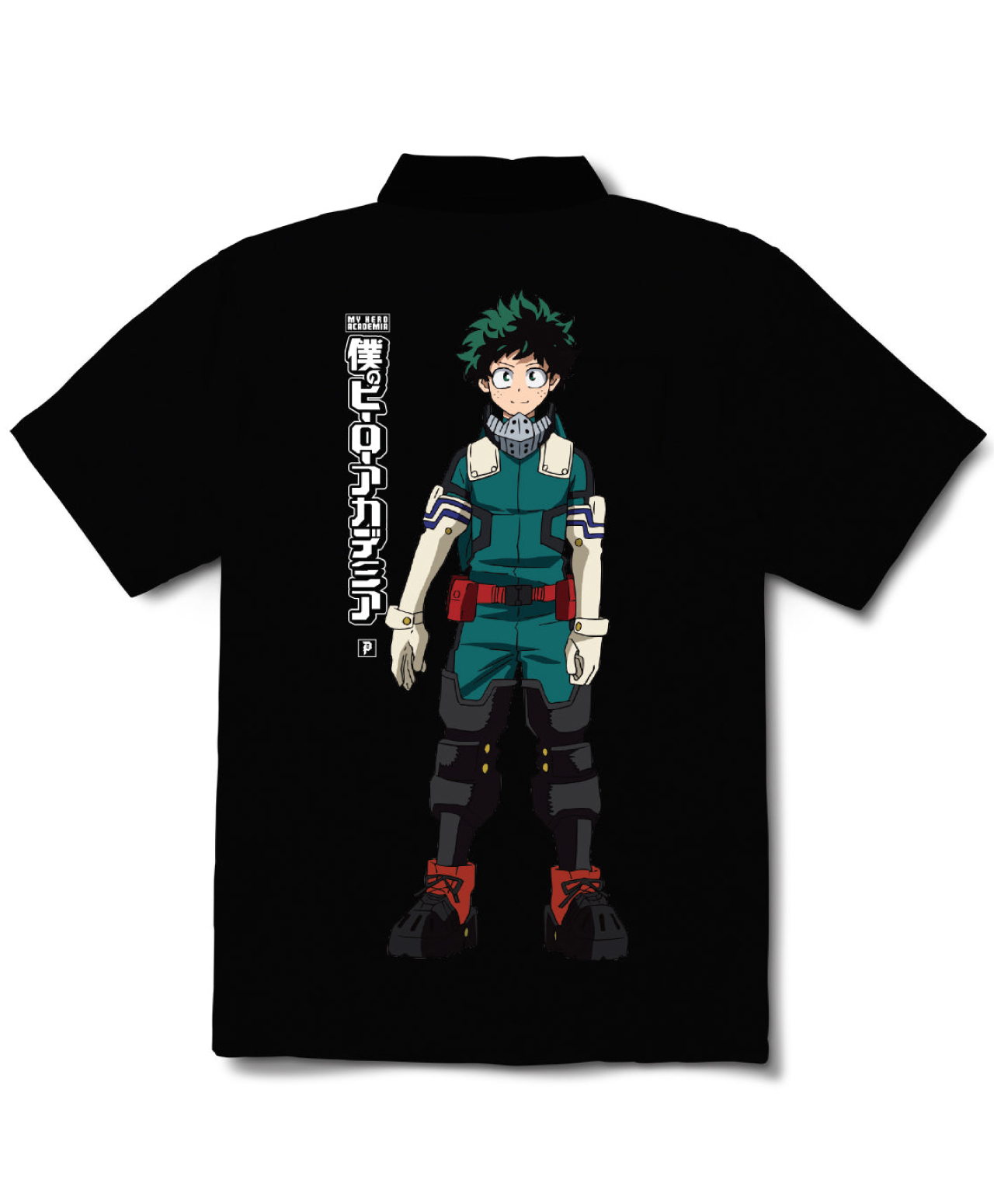 PRIMITIVE X MY HERO ACADEMIA 2 IZUKU MIDORIYA WOVEN SHIRT BLACK