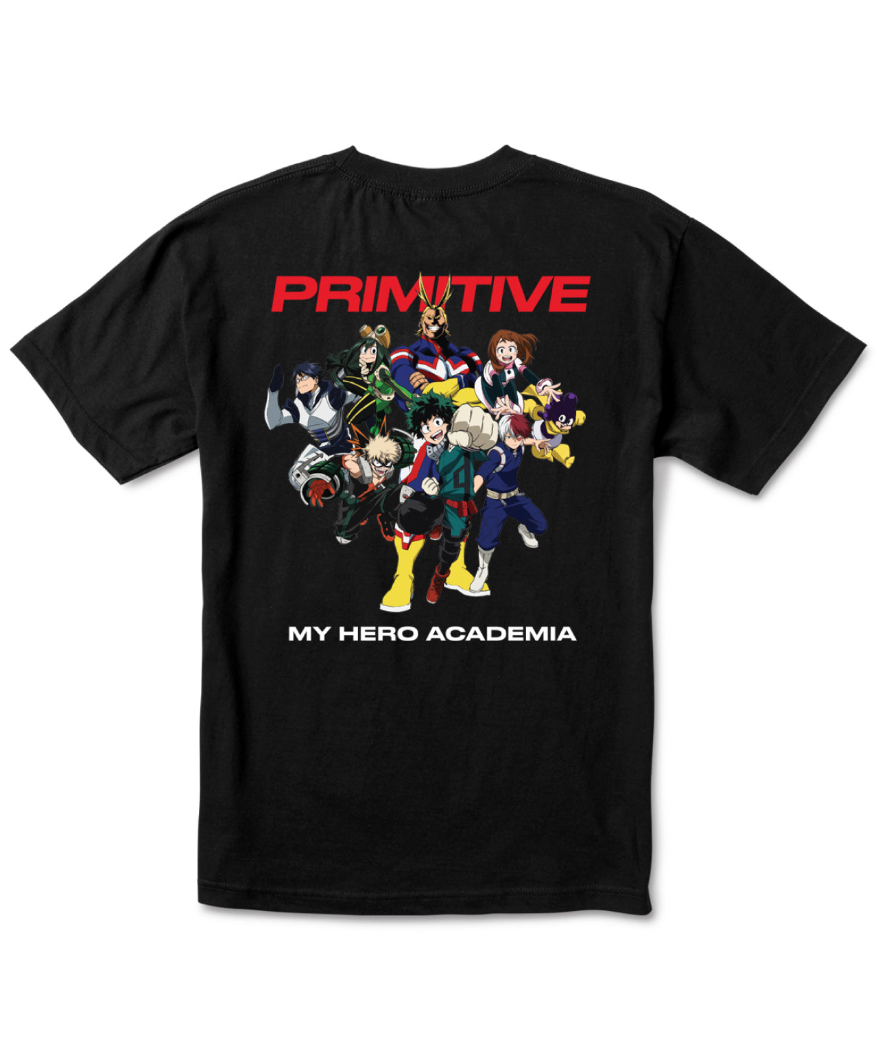 PRIMITIVE X MY HERO ACADEMIA 2 MY HERO ACADEMIA TEE BLACK