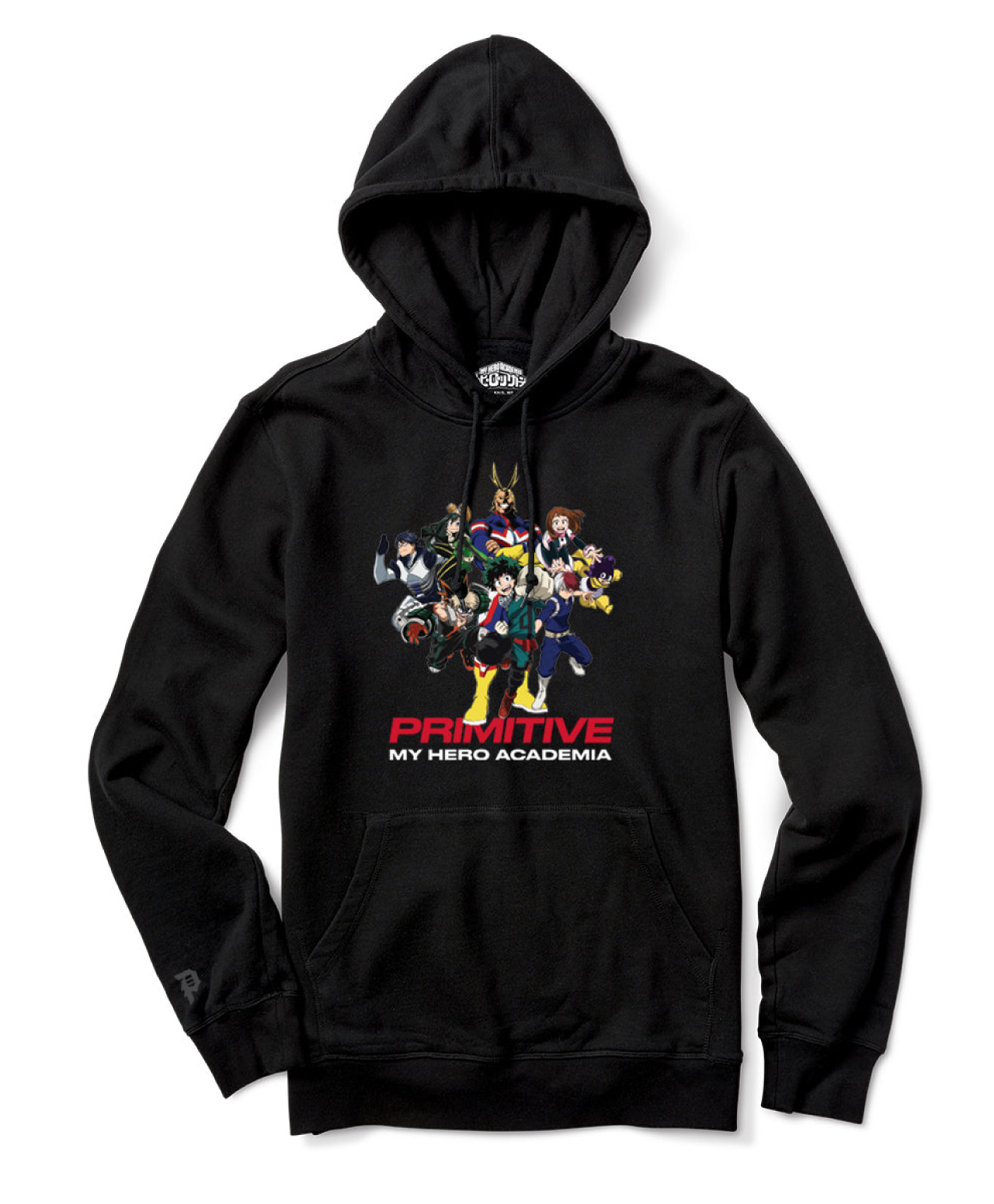 PRIMITIVE X MY HERO ACADEMIA 2 MY HERO ACADEMIA HOOD BLACK