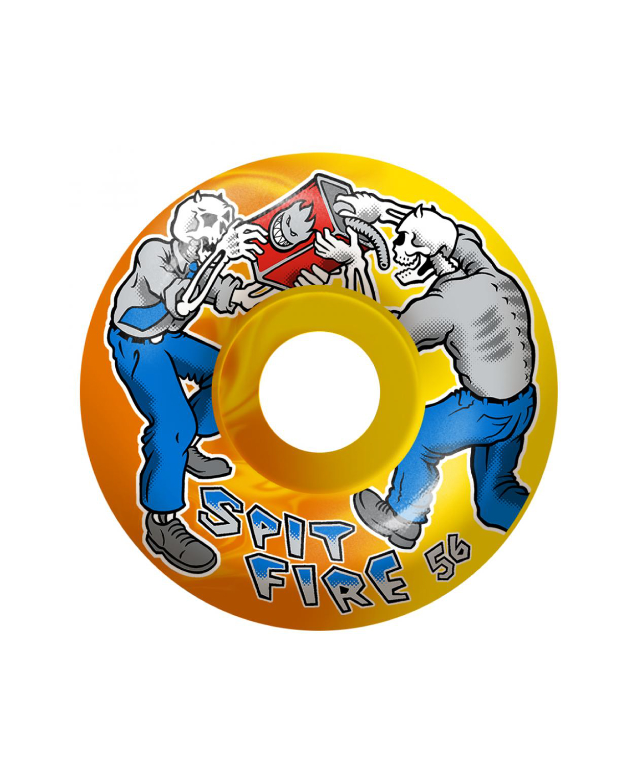SPITFIRE FIREFIGHT CLASSICS 99 54MM WHEELS YELLOW/ORANGE