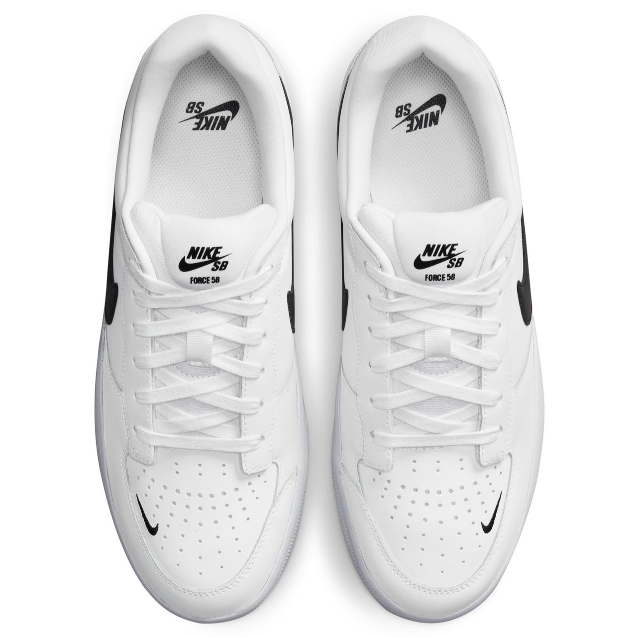 white nike skateboarding shoes