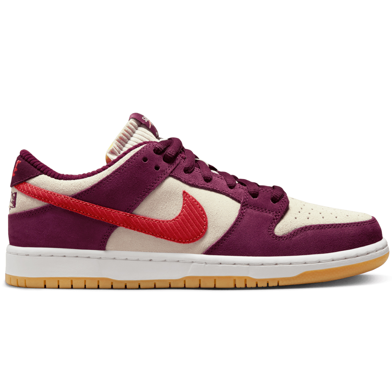 NIKE SB X SKATE LIKE A GIRL DUNK LOW PRO DARK BEETROOT/LT CRIMSON-LIGHT BONE
