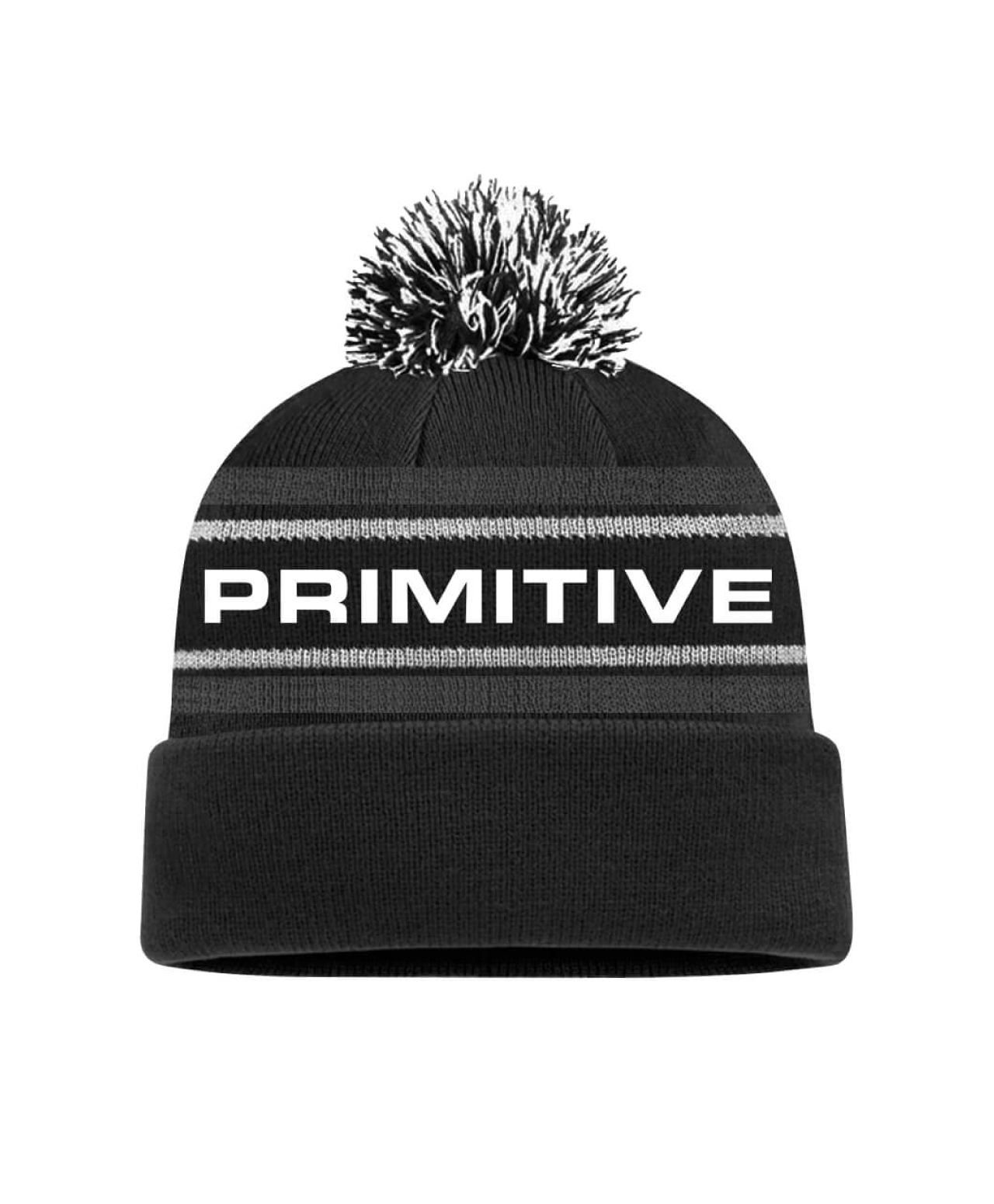 PRIMITIVE EURO POM BEANIE BLACK