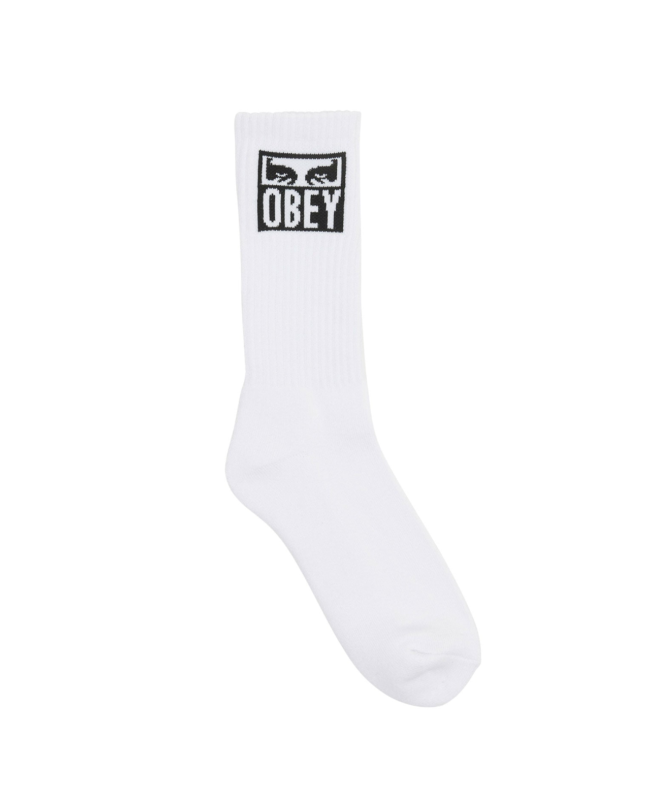 OBEY EYES ICON SOCKS WHITE