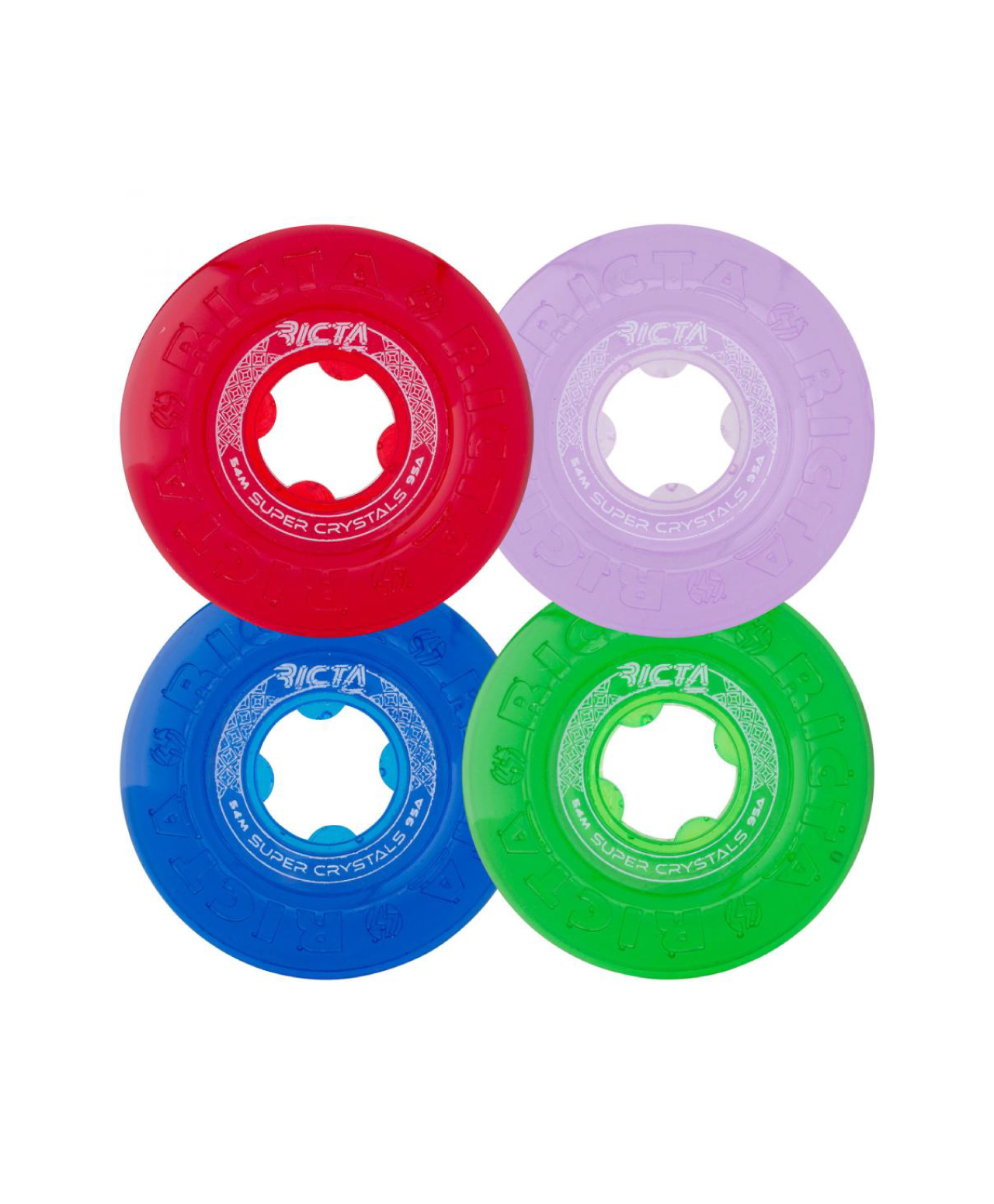 RICTA SUPER CRYSTALS TRANS 95A 54mm WHEELS ASSORTED