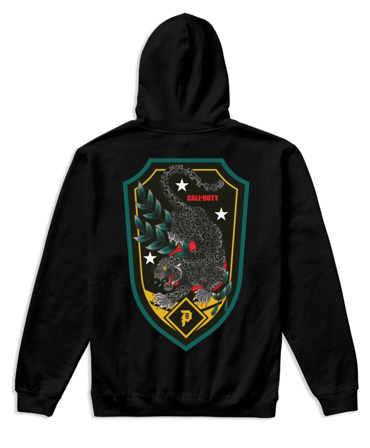 PRIMITIVE X CALL OF DUTY BLACK JAGUAR ZIP HOOD BLACK