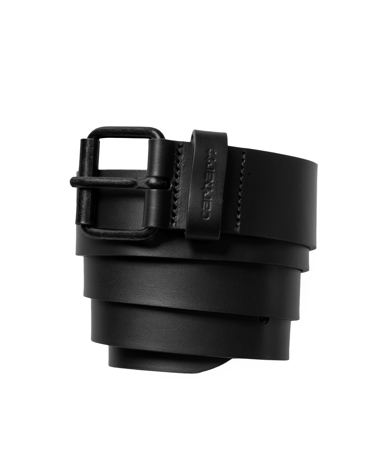 CARHARTT WIP SCRIPT LEATHER BELT BLACK