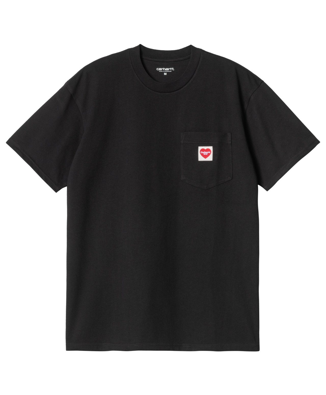 CARHARTT WIP POCKET HEART TEE BLACK/RED